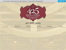 Tablet Screenshot of 425downtown.com